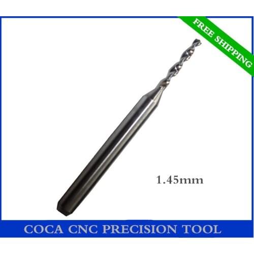 1.45mm,Free shipping,CNC Computer machine tool,Print Circuit Board drill,woodworking router bit, Carbide Micro Drilling Bits