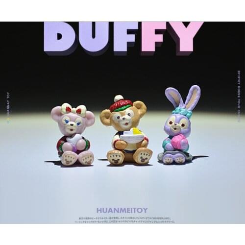 12piece 2-3cm high quality Duffy ShellieMay StellaLou rabbit very small collection figures toys