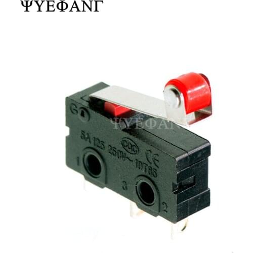 5Pcs Mini 3-Pin Tact Switch KW12-3 5A 250V Round Handle Clock Micro switch