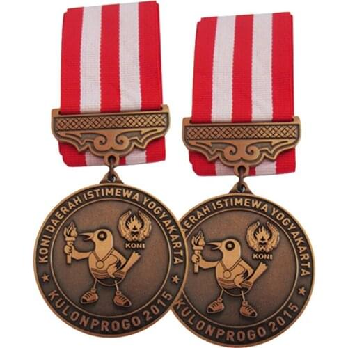 Custom Zinc Alloy Medal High Quality Bronze Bird Logo 3D madal