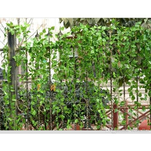 Artificial Silk Plastic Wall Hanging Plant Vine Flower Rattan Craft Ornament Supplies For Wedding Home Garden Decorations