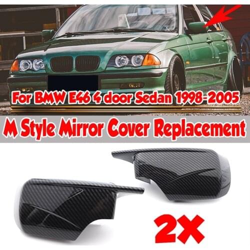 Side Mirror Cover, For-BMW 3 5 Series E39 E46 525I 528I 530I 540I 323I 330I 328I Rearview Mirror Cover Caps Carbon Fiber
