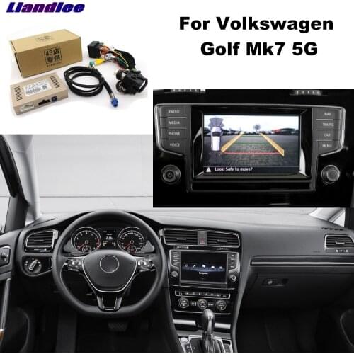 Liandlee Parking Camera Interface Reverse Back Up Park Camera Kits For Volkswagen VM Golf Mk7 5G Original Display Upgraded