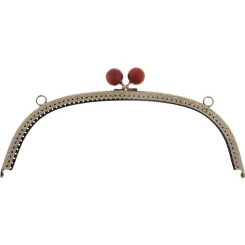 Nozzle Closure Metal Brooch Closure Frame With Pearl Head Handle For Bags