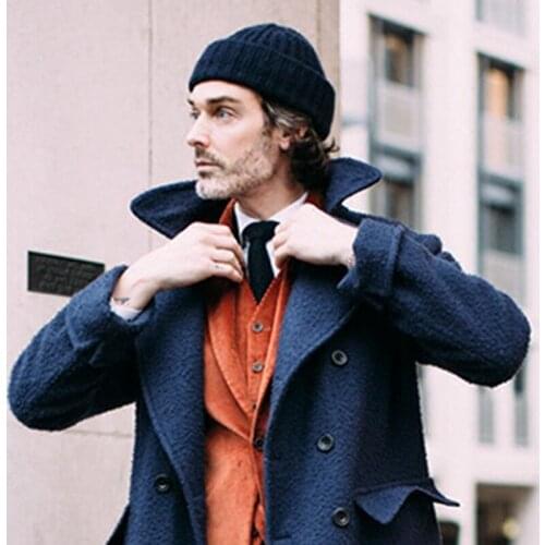 Male Female Autumn Winter Casual Knit Hats For Women Men Beanie Hat Warm Wool Knitted Caps With Black/Red/Coffee Color Wholesae