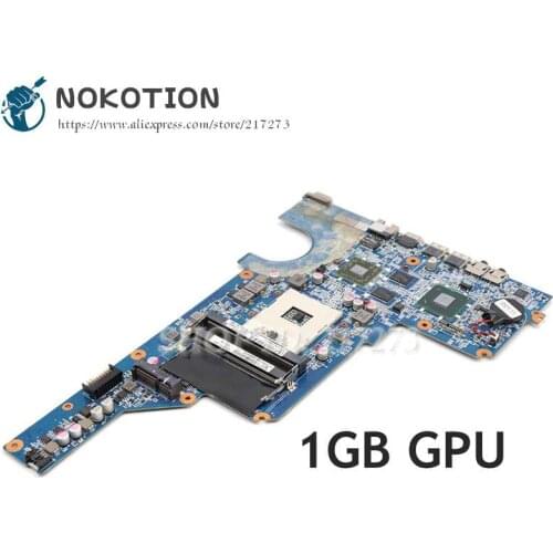 NOKOTION 650199-001 636375-001 MAIN BOARD For HP Pavilion G4 G6 G7 Laptop Motherboard HM65 DDR3 HD6470 Video card