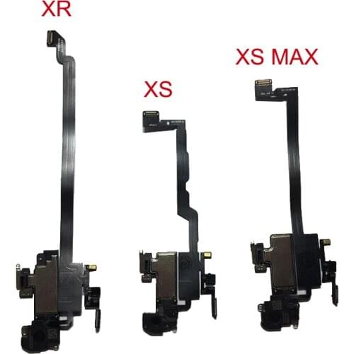 Original For Phone X XS XSM XR Max XSMax Earpiece Ear Piece Speaker With Proximity Sensor Flex Cable Sound Receiver Replacement