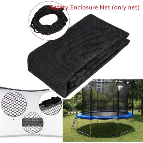 Outdoor Trampoline Net Replacement Trampoline Bounce Safety Enclosure Net For Round Frame Trampoline 14 Feet 8 Pole