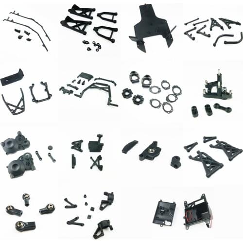 A Arm Wheel Hub Bulkhead Bumper Skid Plate Roll Cage Shock Tower For Hpi Rovan KM Baja 5b 5t 5sc Buggy Truck