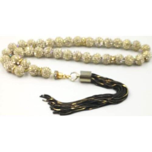 Luxury jewelry Rosary Muslim Tasbih with Metal tassel islamic gift Womens Muslim bracelet Misbaha Luxury gift for wife