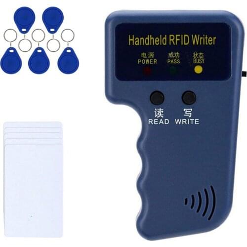 RFID Card Reader Copier Writer Duplicator Programmer Rewritable ID Keyfob Tags Handheld 125Khz Copier