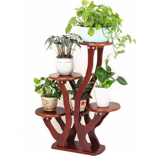 Flores Garden Shelves For Indoor Plant Pot Terraza Plantenrekken Stojak Na Kwiaty Balcony Shelf Dekoration Outdoor Flower Stand