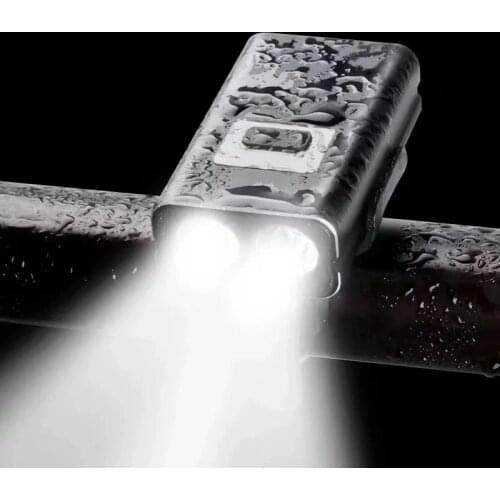 Patented product! Bright 2*T6 LED 6 Modes USB Rechargeable Flashlight Mini Bicycle Light Bike Headlight