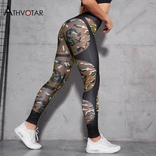 Printing Fitness Leggings Female High Waist Outdoor Sport Cycling Leggins Mujer Elastic Gym Slim Legging Women