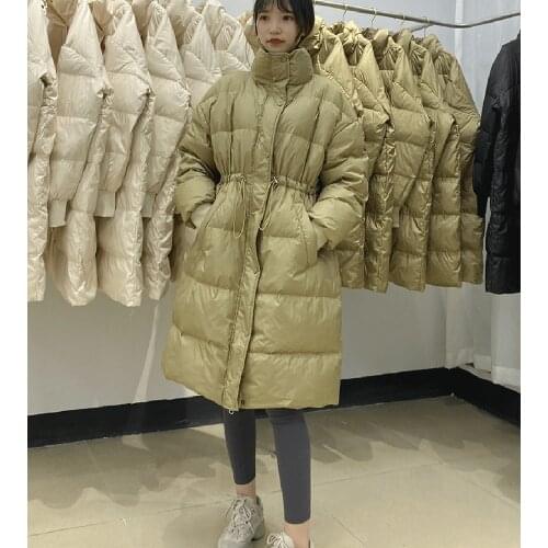 Maternity Winter Long Windbreake Thicken Down Padded Parkas Pregnancy Woman Stand-up collar Loose Increase Warm coat