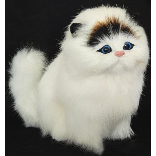 Cat Dolls Real Hair Cat Dolls Simulation animal toy cats Simulation animal toy cats will meowth cat plush ornaments 1pc