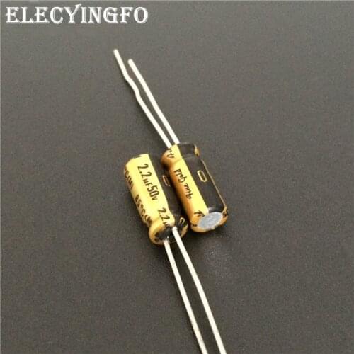 10pcs 2.2uF 50V2.2uf NICHICON FG(Fine Gold) 5x11mm 50V2.2uF Top Grade Audio Capacitor