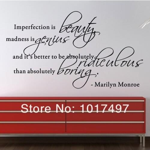 5 styles monroe wall sticker quotes removable art vinyl home decor monroe decals
