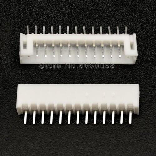 50pcs/lot PH2.0mm straight pin Header 13P 13pin PH-13A PH-A wire Connector PH2.0 pitch spacing 180 angle PCB Car male Connectors