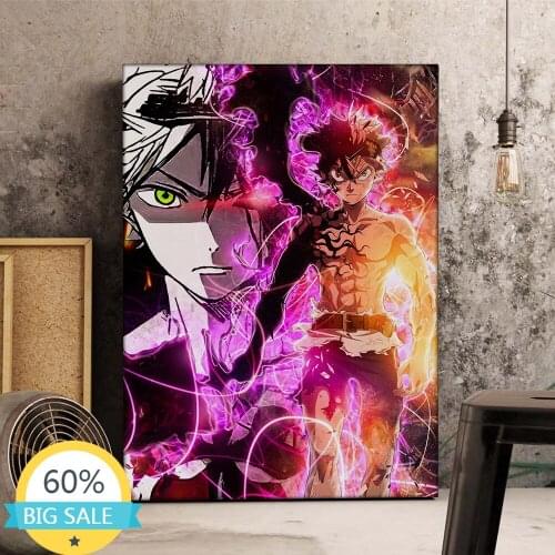 5D DIY Diamond Painting Full Square Round Japan Black Clover Anime Painting Embroidery Home Decor Mosaic Room Decoration