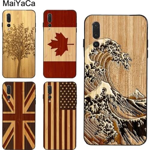 Not Bamboo Wood Pattern Print Case for Huawei P30 Pro P20 P40 Mate 20 Lite P Smart 2019 Nova 5T Honor 8A 8X 9X 10i 20