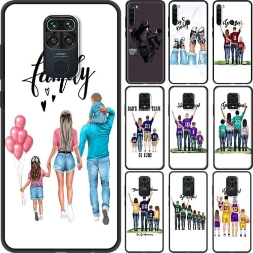 Baby Mother Girl Family Thin Soft TPU Cover for Redmi Note 9 9S 8 8T 7 Pro 8A 7A Note 10 Pro MAX Case 9A 9C Phone Coque Case