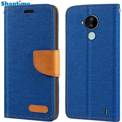 Oxford Leather Wallet Case For Nokia C30 With TPU Soft Back Cover Magnet Flip Case For Nokia C30