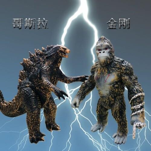 Godzilla Vs. King Kong Anime Action Figure Skull Island Chimpanzee Movable Joints King of Monster Ornaments Model Doll Xmas Gift