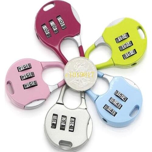 Hot 3 Digit Dial Combination Code Number Lock Padlock For Luggage Zipper Bag Backpack Handbag Suitcase Drawer#223