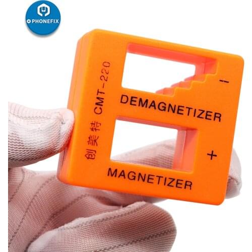 Orange Blue Magnetizer Demagnetizer Screwdriver Tip Tweezers Screw Bits Professional Gauss Degauss Pick Up Tool