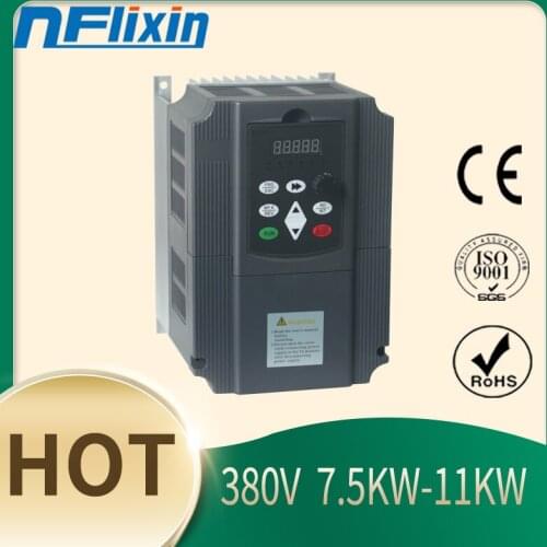 7.5KW 10hp boost Frequency inverter single phase 380V converter to three phase 380v AC power transformer for motor VFD 650HZ