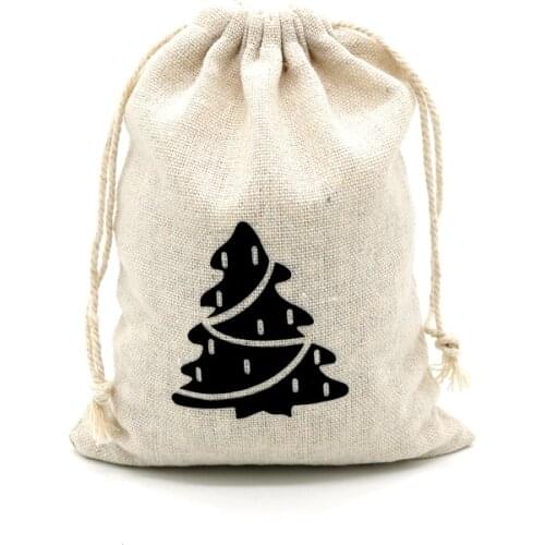 Cute Handmade Cotton Drawstring Bags 5pcs/lot 15x20cm Travel Drawstring Bags Pouches Dry Cotton Linen Small Cloth Bags Wholesale