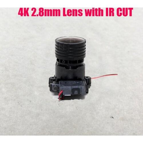 2.8mm 4mm 6mm 4K Lens 8MP Megapixel Fixed M12 Small Lens with ir cut For 4K IP CCTV camera