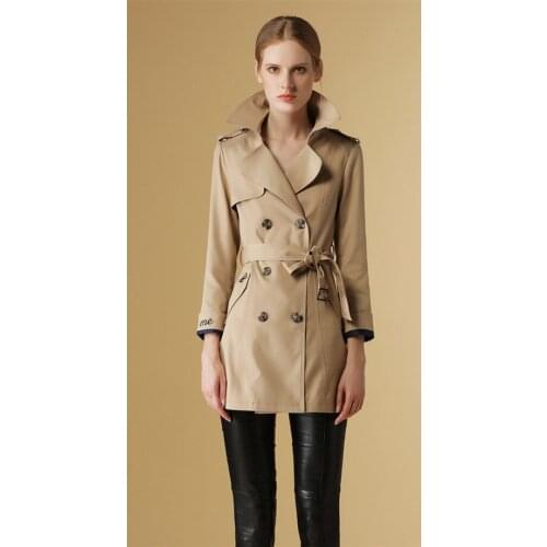 Trench Coat For Women 2020 Spring Fashion Double Breasted Overcoat Streetwear Female Long Sleeve Windbreaker manteau femme L2628