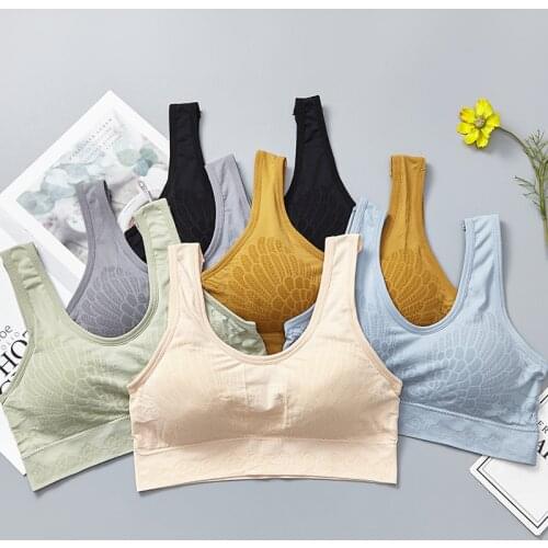 Sporty Bra Woman Big Size Seamless Top Womens Fitness Bras Tank Top Sports Top Gym Running Yoga Fashion Underwear Unwired Bra