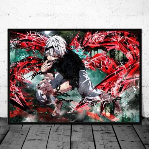 Tokyo Ghoul Anime Manga Scroll Poster Wall Art Print Decor,20 x 28 Inches,No Frame