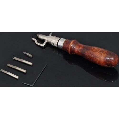 5 In 1 Multi-purpose Tool for Leather Cut Edge,Digging Groove,Pressure Side Multiple Uses Cut Side 0.8 1.0 1.2mm High-Quality