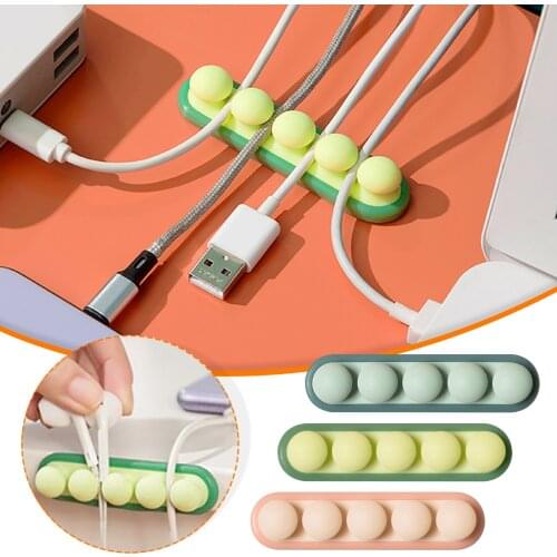 Cable Winder Organizer Cable Clip Desk Tidy Organiser Wire Cord Usb Charger Cord Holder Organizer Holder Secure #50g