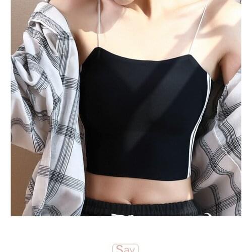 Womens Ice Silk Bras Seamless Beauty Back Bralette Sexy Lingerie Wire Free Underwear Tube Tops Cropped Brassieres