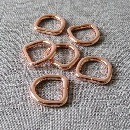 10 pcs 15mm 20mm 25mm 32mm straps metal belt buckle D rings for handbag backpack bag dog collar leash harness sewing accessories