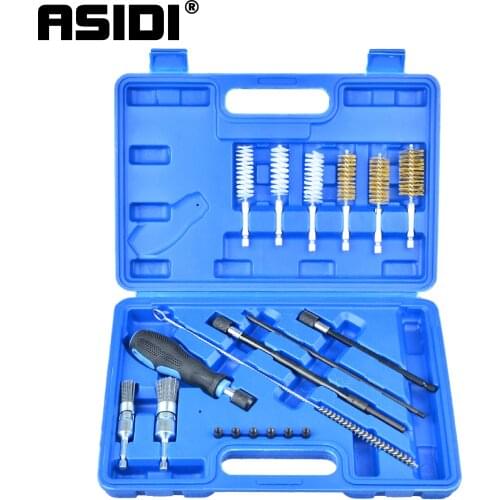 19pcs Diesel Injector Seat & Port Cleaning Tool Set - Universal Decarbonising