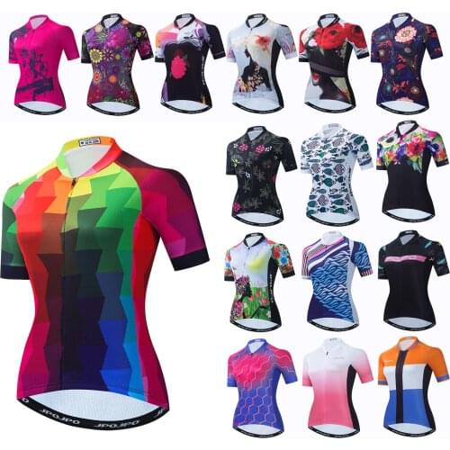 2021 Cycling Jersey Women Short Sleeve Bike Jersey Shirts MTB Bicycle Clothes Maillot Ropa Ciclismo Cycling Clothing Top