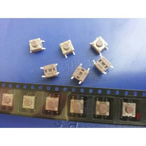 30pcs Taiwan 6*6*5 button micro key switch table SMD 4-pin switch touch micro switch brown