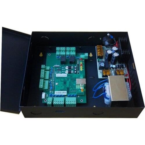 32-bit TCP/IP two Door access Controller, with power case,support web manage and cellphone APP sn:T02_set