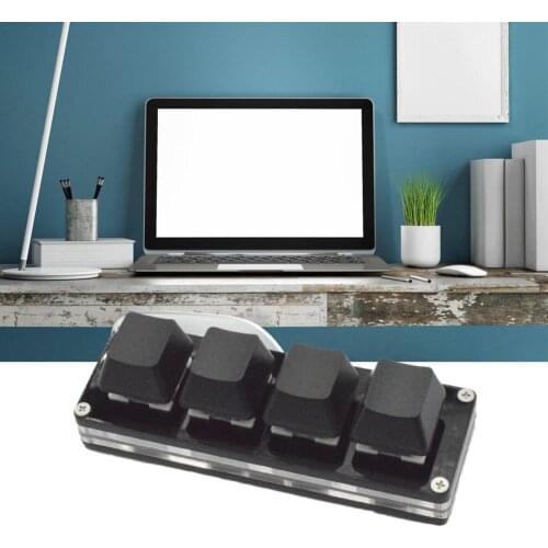 5 Key Gaming Keyboard Programming Macro Mechanical Numeric Keypad w/ Data Cable Wired Mini Numpad Keyboard for Gamer