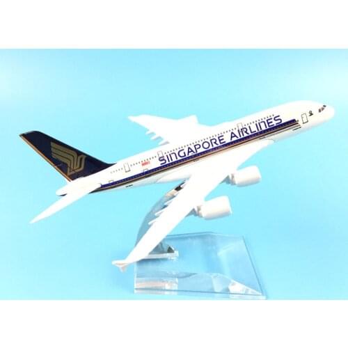 Airlines a380 singaporea380 aircraft model aircraft model simulation 16 cm alloy christmas toy gift for kids