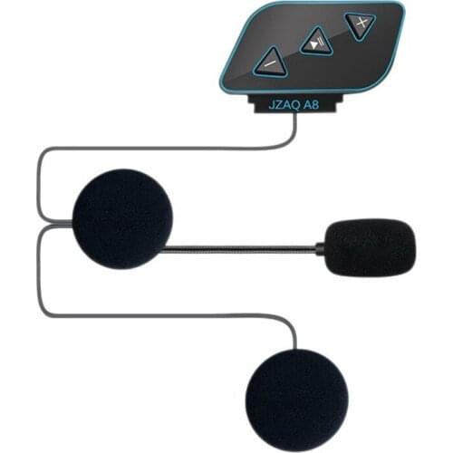 Bluetooth 5.0 Motorcycle Helmet Intercom Earphone Motorbike Headphone Mic Locomotive Helmet Headset Earpiece Microphone