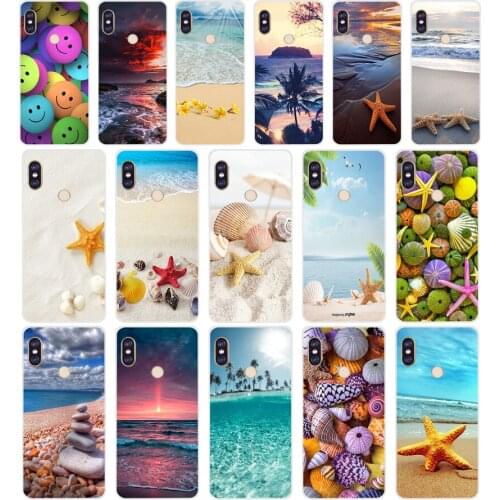 314FG A yellow sea star by the sea Soft Silicone Tpu Cover phone Case for xiaomi redmi 5A 8 8A 5Plus note 5 5A 8 8t Pro