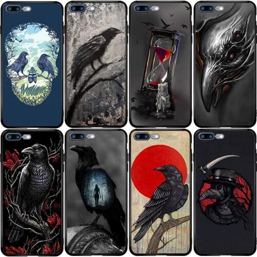 Cover Case for Xiaomi Redmi Note 6 7 9 8T 10T 9S 9A 8A A3 A2 A1 Pro Lite Black Shark Mix Max Black Crow