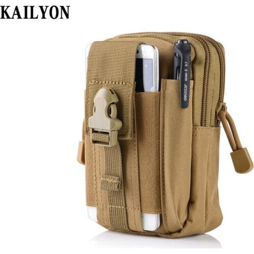 For lenovo A7000 plus A7010 A7700 Outdoor Tactical Holster Military Molle Hip Waist Belt Wallet Pouch Purse Zipper Case